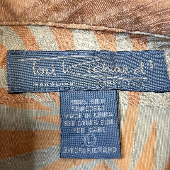 Vintage Tori Richard Honolulu Hawaiian Cotton Aloha Shirt Large Camp Mens USA - Picture 4 of 11